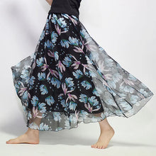 Load image into Gallery viewer, Vintage Bohemian Long Skirts Women Elegant Chiffon Saia Harajuku Beach High Waist Long Skirt Woman Clothes Faldas Tutu Vestidos