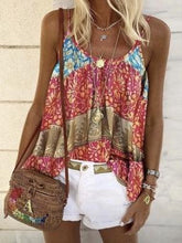 Load image into Gallery viewer, Summer New Product Loose Print Camisole Vest Top