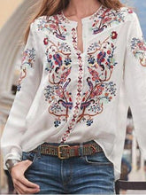 Load image into Gallery viewer, Summer Printed Long-sleeved Women&#39;s Shirt