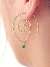 Load image into Gallery viewer, Exaggerated Retro Style Boho Hippy Spiral Earrings