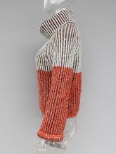 Load image into Gallery viewer, Casual Split-Joint High Neck Sweater