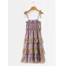 Load image into Gallery viewer, Summer Bohemian Holiday Style Print Sling Cake Dress