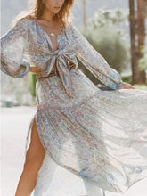 Load image into Gallery viewer, Spring New Elastic Waist Positioning Printing Large Swing Skirt