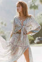 Load image into Gallery viewer, Spring New Elastic Waist Positioning Printing Large Swing Skirt