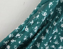 Load image into Gallery viewer, Spring New Bow Print V-Neck Short Sleeve High Waist Big Dress