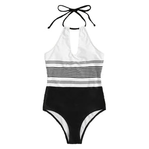 Bikini In Women Swimsuit with Conjoined Stripes