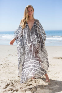 Oversized Chiffon Beach Blouse Holiday Sun Protection Cover-Up