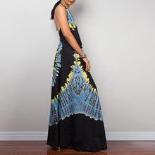 Load image into Gallery viewer, Sling Strapless Back Swing Long Section Atmospheric V-neck Long Dress