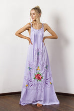 Load image into Gallery viewer, Bohemian Holiday Wind Color Flower Embroidery Strap Sexy Dress