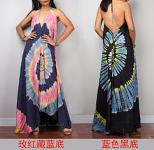 Load image into Gallery viewer, Sling Strapless Back Swing Long Section Atmospheric V-neck Long Dress