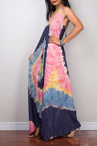 Sling Strapless Back Swing Long Section Atmospheric V-neck Long Dress