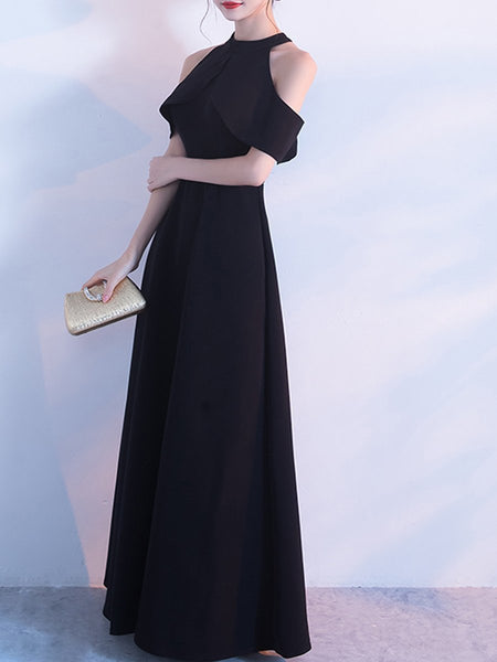 Crew Neck Polyester Evening Dresses