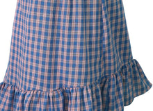 Load image into Gallery viewer, Plaid Irregular High Waist Casual Beach Skirt