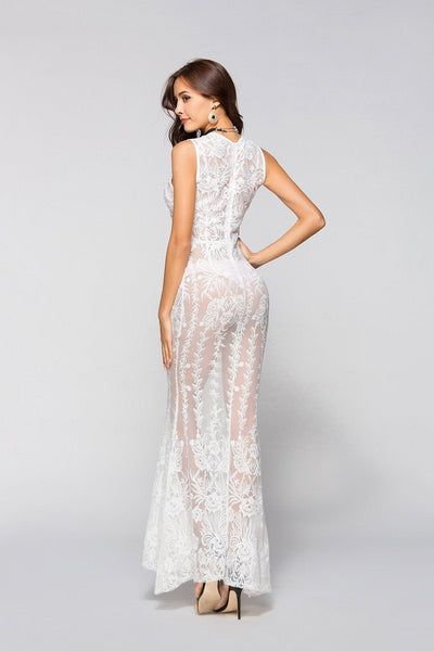 2018 new arrival Lace dress dress fashion suit nightclub wedding cloak