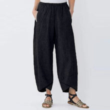 Load image into Gallery viewer, Plus Size Loose Women Yoga Trousers with Thin Strips and Wide Legs