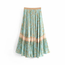 Load image into Gallery viewer, Bohemian Retro Print Big Swing Skirt Beach Skirt