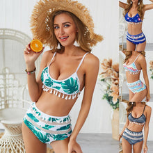 Load image into Gallery viewer, Tassel Stitching Two-piece Swimsuit Bikini