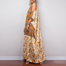 Load image into Gallery viewer, Bohemian Off-the-shoulder Style Robes Sling Ethnic Long Dress