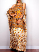 Load image into Gallery viewer, Bohemian Off-the-shoulder Style Robes Sling Ethnic Long Dress