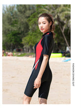 Load image into Gallery viewer, Beach surfing diving swimsuit women&#39;s one-piece swimsuit competition sports swimsuit
