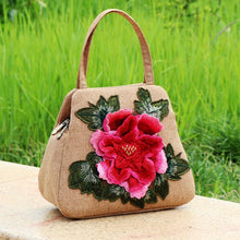 Load image into Gallery viewer, Ethnic embroidery BAG canvas leisure bag handbag embroidery three-dimensional bag