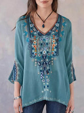 Load image into Gallery viewer, Autumn Embroidered long-sleeved lady&#39;s top