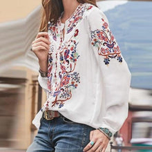 Load image into Gallery viewer, Summer Printed Long-sleeved Women&#39;s Shirt