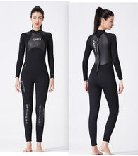 Load image into Gallery viewer, Diving suit one-piece long sleeve women&#39;s padded warm bathing suit snorkeling surfing jellyfish clothing.