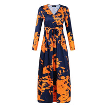 Load image into Gallery viewer, Fashion printed long-sleeved dress