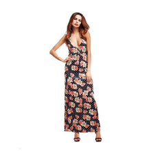 Load image into Gallery viewer, Floral Print Spaghetti Strap Beach Maxi Long Dress