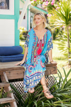 Load image into Gallery viewer, Fashion Print Loose Beach Kaftan Dress
