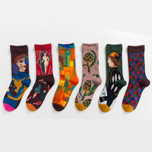 Load image into Gallery viewer, Designer socks children boneless sewing head pop style small Red Book Women&#39;s cotton socks
