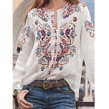 Load image into Gallery viewer, Explosions loose cardigan printed long-sleeved shirt tops