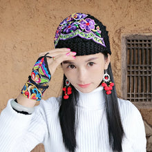 Load image into Gallery viewer, Ethnic style embroidered hat, fashionable and versatile, leisure trend, special women&#39;s knitting hat