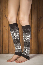Load image into Gallery viewer, Boot cuff thick short-sleeved thick thick bamboo knit wool yarn socks - 14