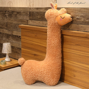 130cm Lovely Alpaca Plush Toy Japanese Alpaca Soft Stuffed Cute Sheep Llama Animal Dolls Sleep Pillow Home Bed Decor Gift