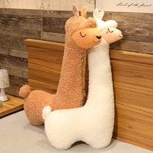 Load image into Gallery viewer, 130cm Lovely Alpaca Plush Toy Japanese Alpaca Soft Stuffed Cute Sheep Llama Animal Dolls Sleep Pillow Home Bed Decor Gift