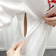 Load image into Gallery viewer, Embroidery Long Sleeve Loose Casual Maxi Dress