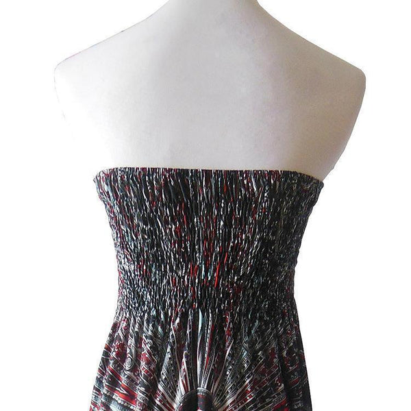 Wrap the chest waist waist skirt large size fashion milk silk ice silk dress