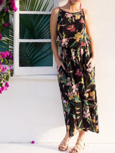 Load image into Gallery viewer, 2018 Summer Sleeveless Floral Print Beach Maxi Dress