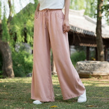 Load image into Gallery viewer, Cotton Linen Zen Women&#39;s Trousers Wide Leg Pants
