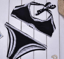 Load image into Gallery viewer, Split-joint Halterneck Two-pieces Beach Bikini Swimwear
