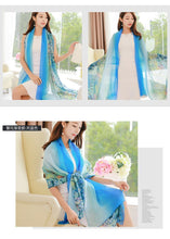 Load image into Gallery viewer, 24 Color Printed Shawl Seaside Sunscreen Beach Towel Scarves