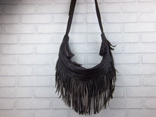 Load image into Gallery viewer, Women Handmade Leather Bag Classic Wild Tassel Crossbody Leather Bag