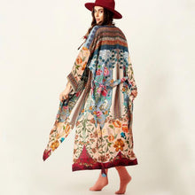 Load image into Gallery viewer, Printed Loose Beach Bikini Outer Cover Sunscreen Cardigan Outwear