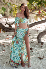 Load image into Gallery viewer, Bohemian Beach Vacation Casual Two-piece Skirt