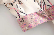 Load image into Gallery viewer, Boho Vintage Deep V-neck Irregular Backless Print Dress