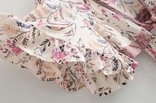 Load image into Gallery viewer, Boho Vintage Deep V-neck Irregular Backless Print Dress