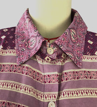 Load image into Gallery viewer, Boho Lapel Waist and Long Sleeve Printed Dress