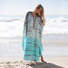 Load image into Gallery viewer, Beach Robes Seaside Vacation Blouse Cover Up Maxi Dress